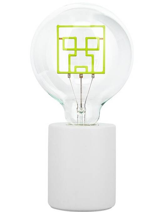 Minecraft Creeper namizna svetilka z LED neonsko žarnico Paladone
