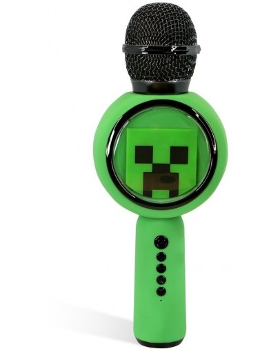 Minecraft Popsing LED brezžični karaoke mikrofon Creeper za PC & mobilne naprave OTL