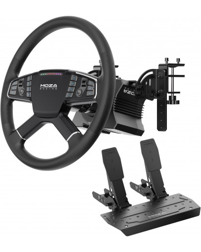 Moza komplet za vožnjo tovornjakov z volanom in pedali za PC Moza komplet za vožnjo tovornjakov z volanom in pedali za PC