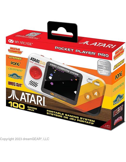 Atari Pocket Player Pro prenosna igralna konzola My Arcade