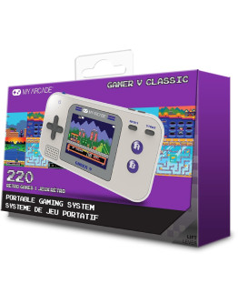My Arcade Gamer V Classic prenosna igralna konzola v sivo-vijolični barvi