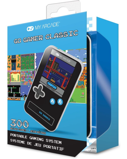 My Arcade Go Gamer Classic prenosna igralna konzola v črno-sivo-modri barvi