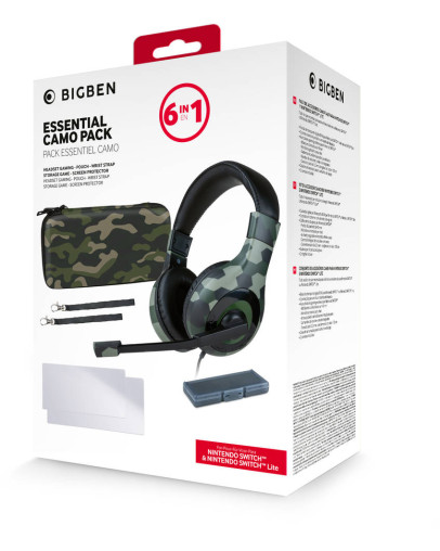 Nacon 6v1 komplet dodatkov s kamuflažnim vzorcem za Nintendo Switch & Switch Lite
