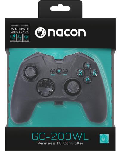 Nacon GC-200WL brezžični kontroler črne barve za PC