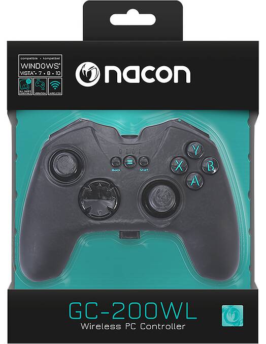Nacon GC-200WL brezžični kontroler črne barve za PC