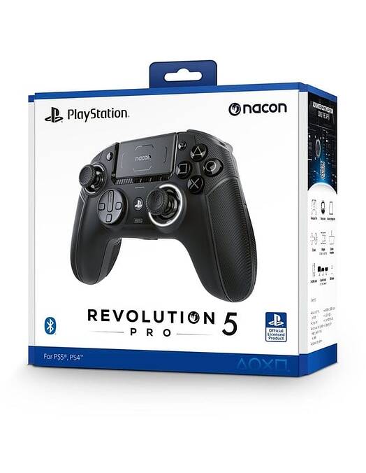 Nacon Revolution 5 Pro brezžični kontroler črne barve za PS5 & PS4 & PC