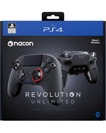 Nacon Revolution Unlimited Pro brezžični kontroler črne barve za PS4