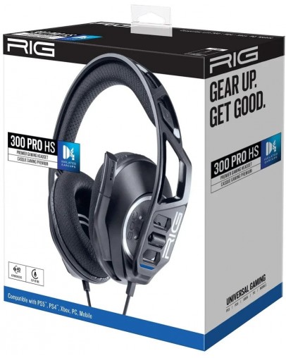 Nacon RIG 300 PRO HS žične slušalke črne barve za PC & PS4 & PS5 & Switch & Xbox