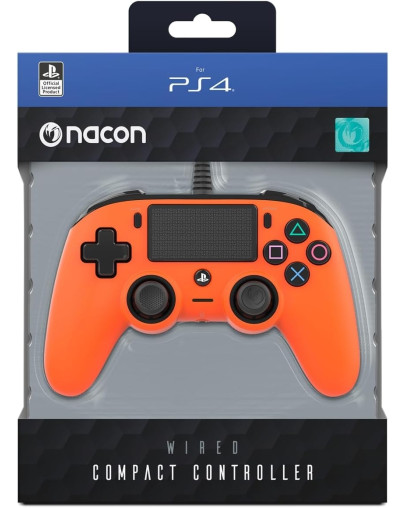 Nacon žični kontroler oranžne barve za PS4