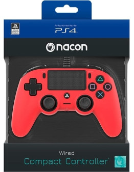 Nacon žični kontroler rdeče barve za PS4