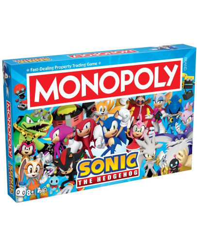 Namizna družabna igra Monopoly Sonic The Hedgehog v angleškem jeziku Winning Moves