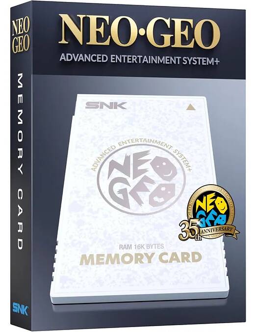 Neo Geo AES+ spominska kartica bele barve