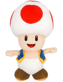 Nintendo plišasti Red Toad iz Super Mario sveta 20cm visok