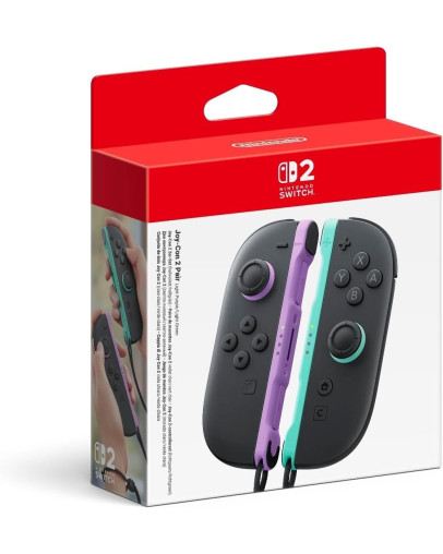 Nintendo Switch 2 dva Joy-Con kontrolerja vijolično-zelene barve
