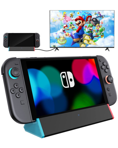 Obnovljen Nintendo Switch 2 polnilna postaja s TV izhodom in USB 3.0 vhodom + 2 leti garancije