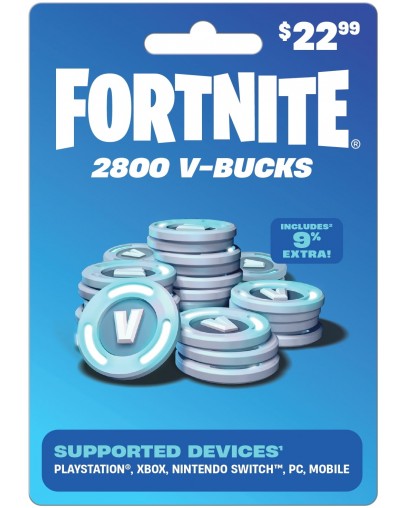 Fortnite 2800 V-Bucks za Nintendo Switch (brez kartončka)