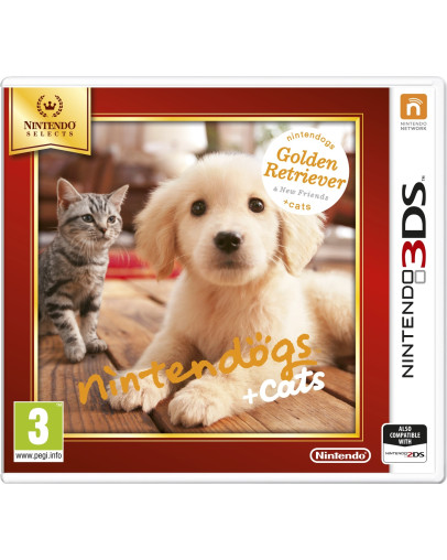 Nintendogs + Cats Golden Retriever and New Friends (3DS)