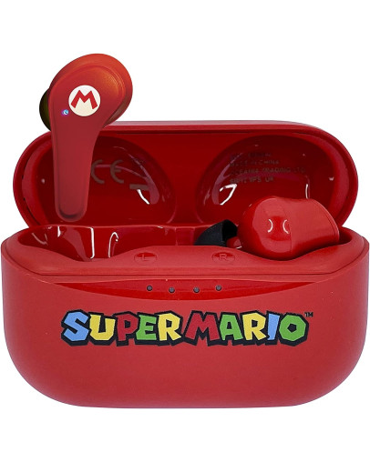 OTL brezžične TWS slušalke Super Mario Red