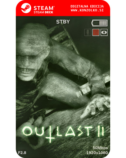 Outlast 2 - Steam koda brez škatlice (WINDOWS PC | STEAM DECK)