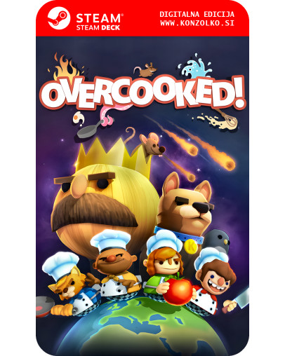 Overcooked - Steam koda brez škatlice (WINDOWS PC | STEAM DECK)