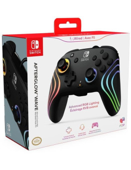 PDP Afterglow Wave žični kontroler črne barve za Nintendo Switch in Switch 2