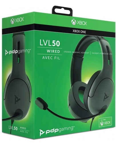 PDP brezžične stereo slušalke LVL50 sive barve za Xbox One & Xbox Series