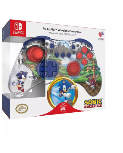 PDP brezžični kontroler REALMz Sonic Green Hill Zone za Nintendo Switch