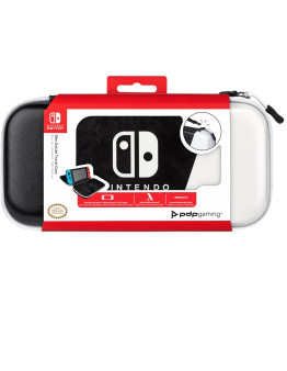 PDP deluxe potovalna torbica črno-bele barve za Nintendo Switch