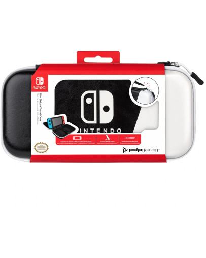 PDP deluxe potovalna torbica črno-bele barve za Nintendo Switch