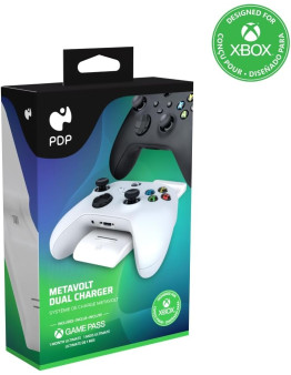 PDP dvojni polnilec Metavolt bele barve za Xbox One & Xbox Series