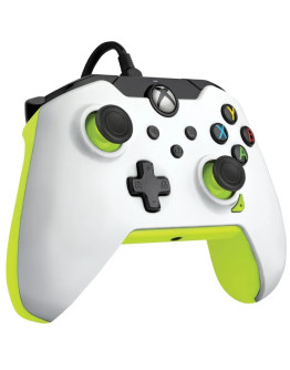 PDP Electric White žični igralni plošček v belo-rumeni barvi za Xbox & PC