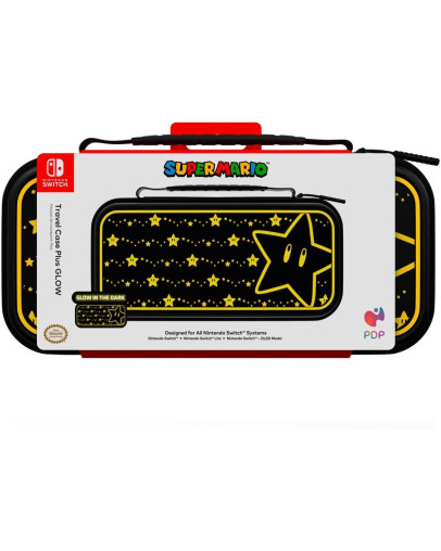 PDP potovalna torbica Plus Super Star svetleča v temi za Nintendo Switch