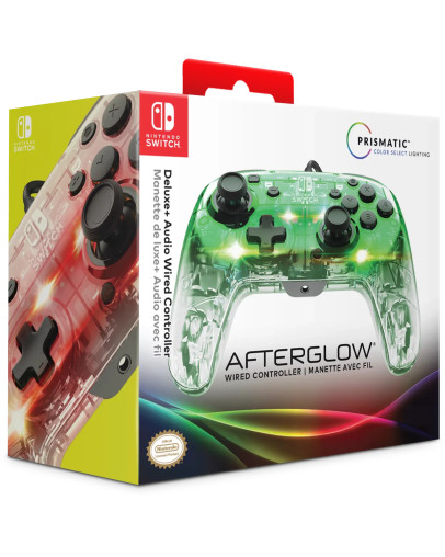 PDP Rematch Glow brezžični kontroler prozorne barve za Nintendo Switch in Switch 2