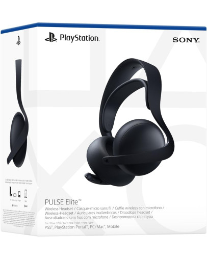 PlayStation Pulse Elite Midnight Black v2 brezžične slušalke s torbico za PS5 & PS4
