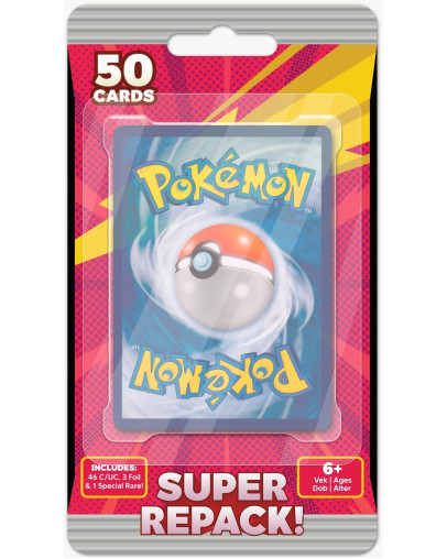 Pokemon TCG Super Repack komplet 50 igralnih kart