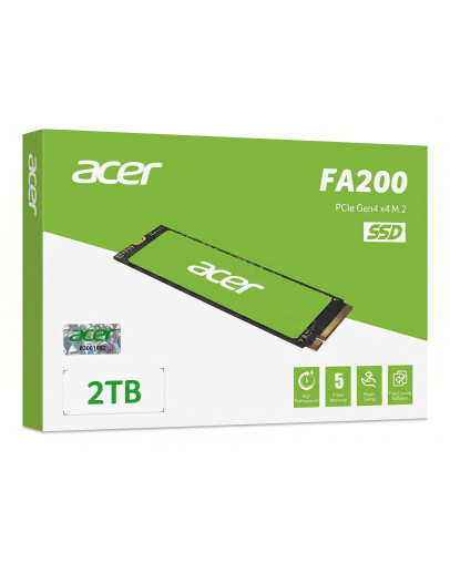 PS5 M.2 trdi disk Acer FA200 M.2 SSD 1TB s hladilnikom