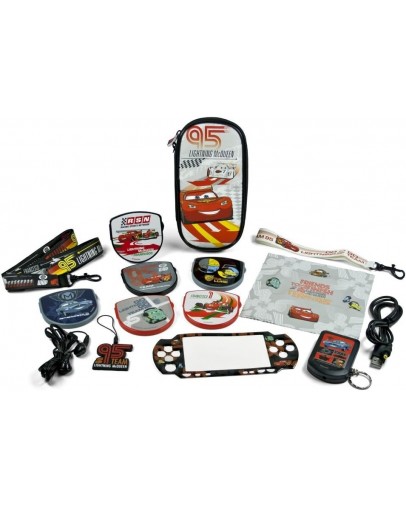 PSP 16v1 komplet dodatkov s torbico v Cars motivih