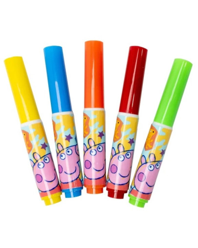 Pujsa Pepa komplet debelih flomastrov Blue Sky