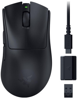 Razer DeathAdder V3 HyperSpeed brezžična miška črne barve