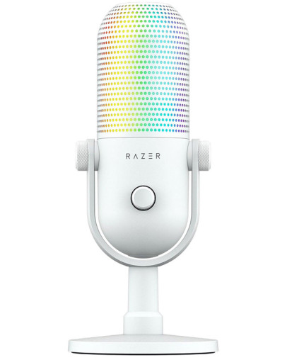 Razer Seiren V3 Chroma mikrofon bele barve