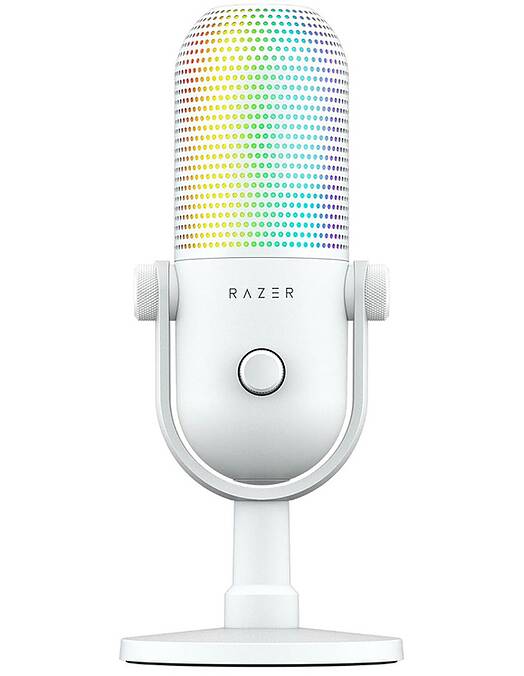 Razer Seiren V3 Chroma mikrofon bele barve