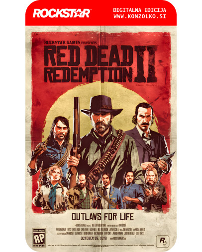 Red Dead Redemption 2 - Rockstar koda brez škatlice (WINDOWS PC)
