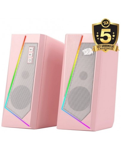 Redragon Anvil GS520 RGB gaming zvočniki roza barve Redragon Anvil GS520 RGB gaming zvočniki roza barve