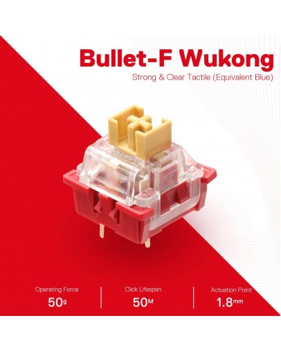 Redragon Bullet-F A113 mehanska stikala 24 kosov Redragon Bullet-F A113 mehanska stikala 24 kosov