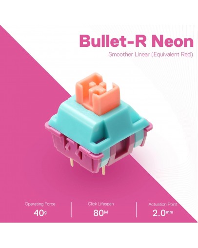 Redragon Bullet-R A113 mehanska stikala 24 kosov Redragon Bullet-R A113 mehanska stikala 24 kosov