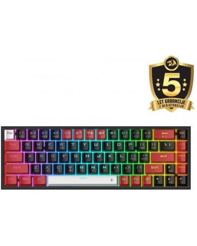 Redragon Castor K631 Pro brezžična mehanska tipkovnica z rdečimi stikali