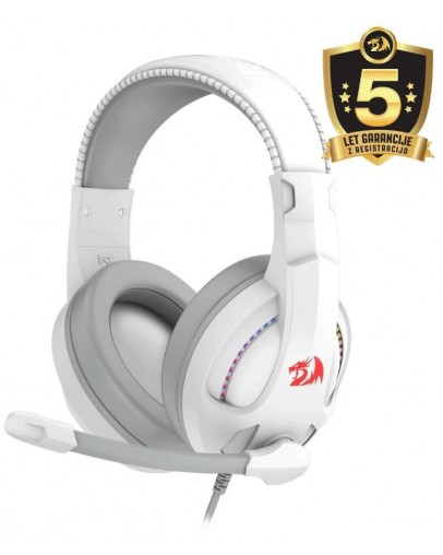 Redragon Cronus H211W RGB žične gaming slušalke bele barve