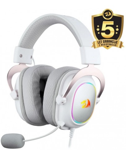 Redragon H510 Zeus-X RGB gaming slušalke bele barve