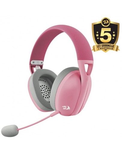 Redragon Ire Pro H848 brezžične gaming slušalke roza barve Redragon Ire Pro H848 brezžične gaming slušalke roza barve