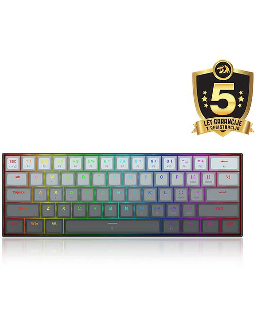 Obnovljena Redragon K617 M Fizz RGB žična tipkovnica z magnetnimi stikali + 2 leti garancije